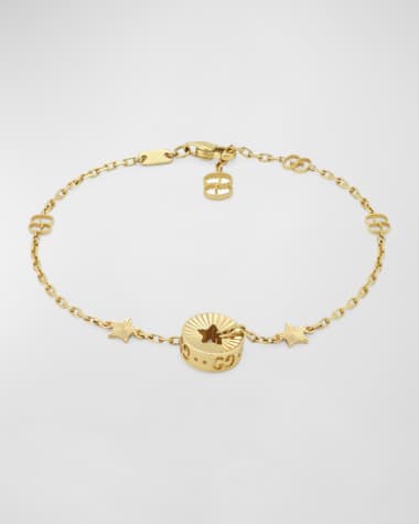 Gucci 18k Yellow Gold Icon Star Bracelet