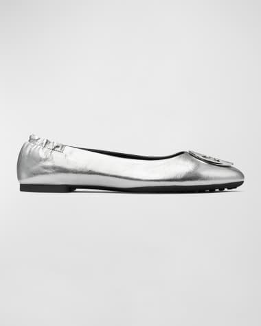 Tory Burch Silver Shoes | Neiman Marcus
