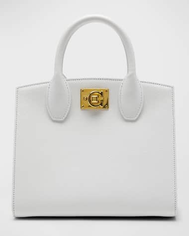 Ferragamo Studio Box Mini Leather Top-Handle Bag