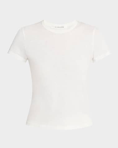 SLVRLAKE Fitted Cropped Baby Tee