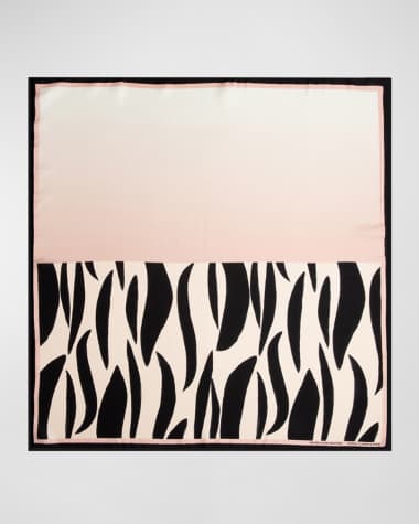 Dries Van Noten Rosa Carnivora Silk Foulard