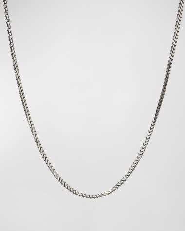 Konstantino Men's Silver Wheat Chain Necklace, 20"L