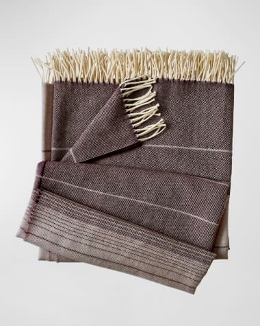 Evangeline Linens Alpaca & Merino Wool Throw Blanket