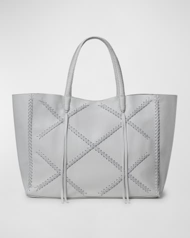 トートバッグ GREY LEATHER TOTES sku-overnight-950886-