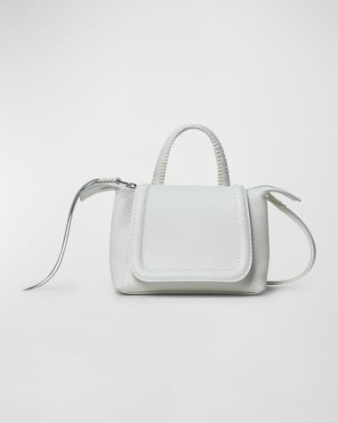 Callista Mini Flap Leather Top-Handle Bag