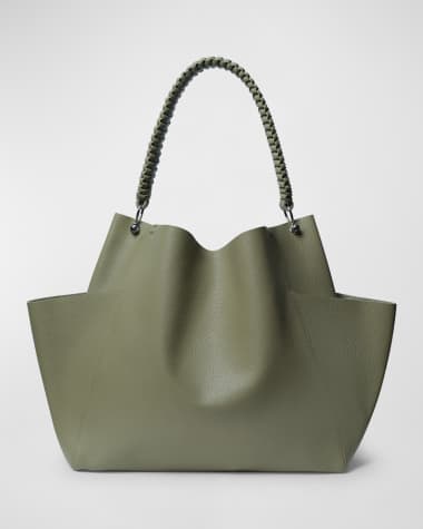 Callista Grained Leather Shoulder Bag