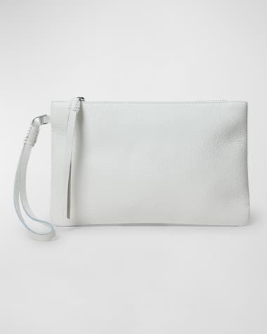Callista Slim Pochette Leather Wristlet