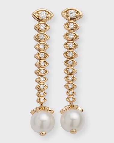 Sydney Evan 14k Yellow Gold Graduated Marquis Eye Earrings