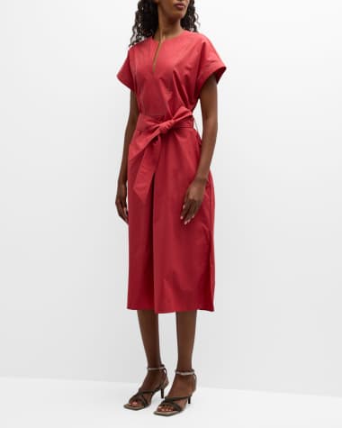 Brunello Cucinelli Green Viscose Linen Dress Woman – 2Men