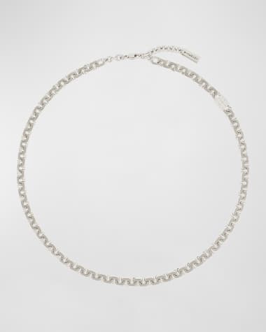Givenchy Men's Silvertone Short G-Chain Necklace