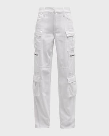 Alice + Olivia Cay Baggy Denim Cargo Pants