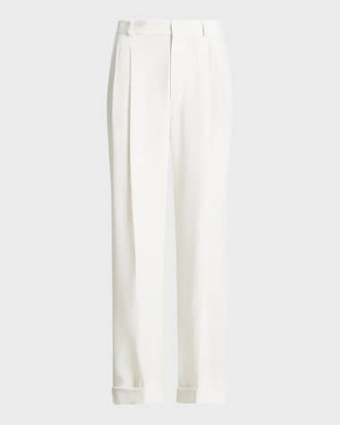 Polo Ralph Lauren Straight-Leg Pleated Pants