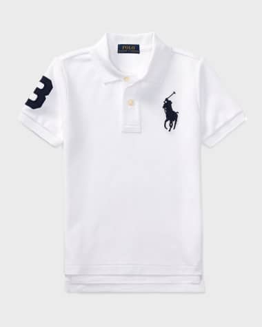 Ralph Lauren Childrenswear Boy's Big Pony Mesh Knit Polo, Size S-XL Boy's Big Pony Pique Knit Polo, Size 2-7
