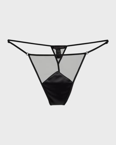 Kiki De Montparnasse Peep Show Mesh & Silk G-String