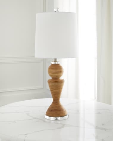Couture Lamps Rattan Table Lamp