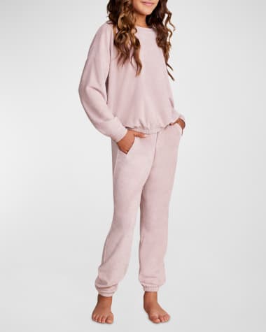 Barefoot Dreams Girl's Dolman CozyTerry Pullover Sweatshirt, Size 6-14