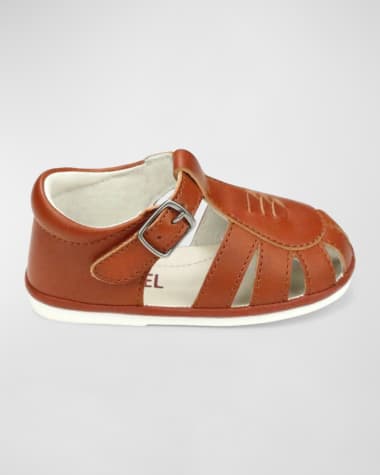 L'Amour Shoes Kid's Henry Caged Leather Sandals, Baby