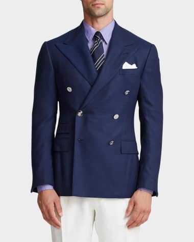 Ralph Lauren Purple Label Men's Ralph Handmade Double-Breasted Cashmere Blazer