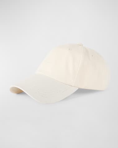 Toteme Embroidered Logo Canvas Baseball Cap