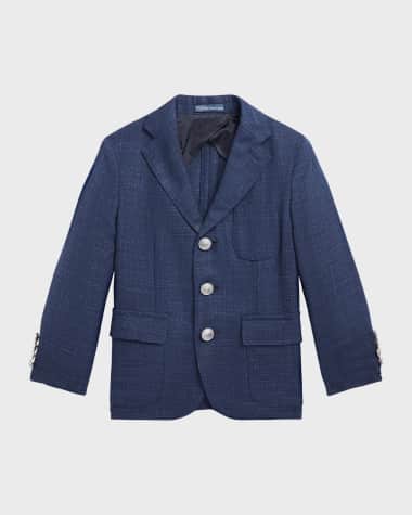 Ralph Lauren Childrenswear Boy's Performance Twill Sport Jacket, Size 5-7