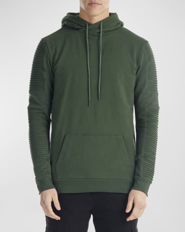 Olive green designer hoodie top