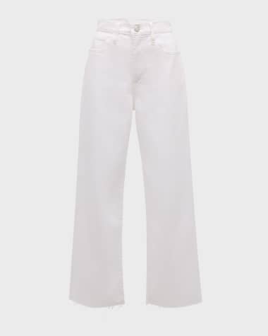 FRAME Le Jane Crop Raw After Jeans