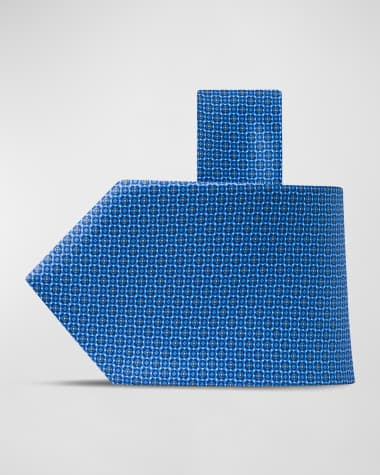 Printed Jacquard Mens Blue Designer Necktie Set, Packaging Type: Box