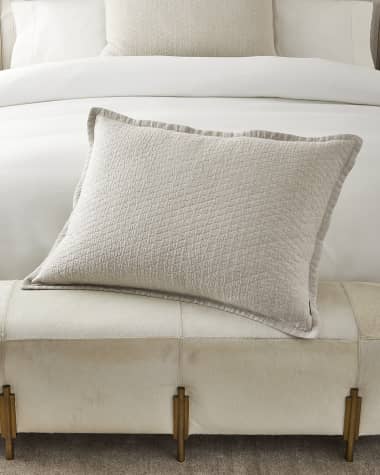 Annabella Ivory Eyelet Decorative Pillow