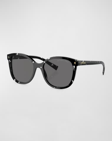 Prada PR 22ZS Logo Square Acetate Sunglasses