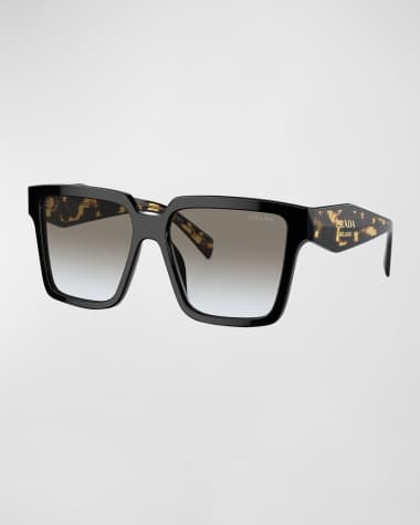 Prada Gradient Square Acetate & Plastic Sunglasses