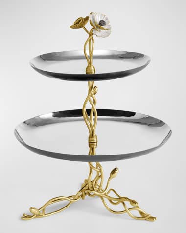 Michael Aram Anemone Two-Tier Etagere
