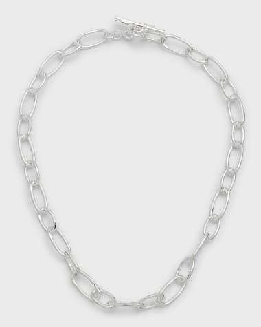 Ippolita 925 Classico Faceted Oval Link Necklace