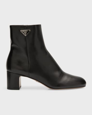 Designer black booties outlet