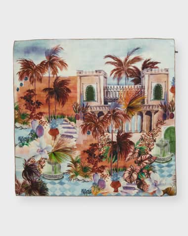 Rani Arabella Roma Cashmere-Blend Scarf
