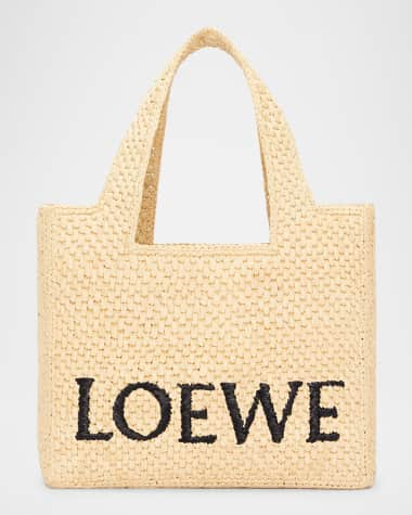 Loewe x Paula's Ibiza Small Woven Basket Top-Handle Bag