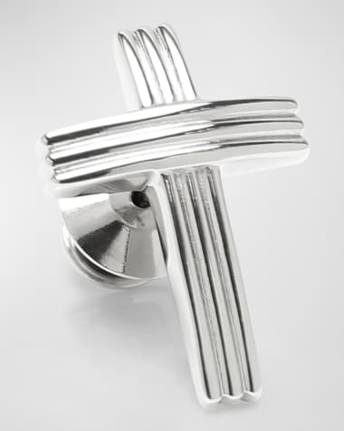 Cufflinks Inc. Men's Stainless Steel Cross Lapel Pin