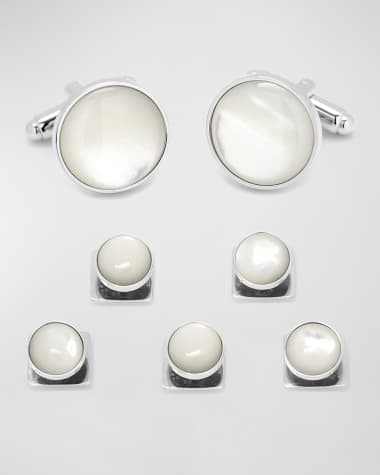 Cufflinks Inc. Men's Mother-of-Pearl Cuff Link 5-Stud Set
