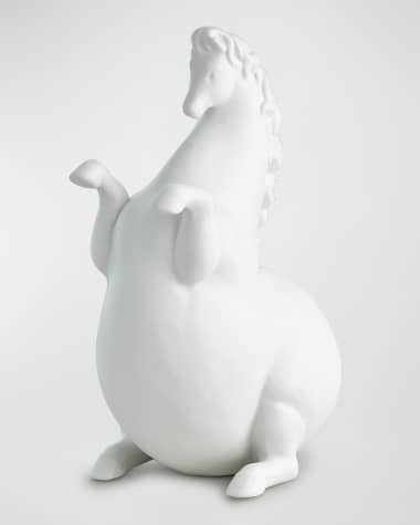 Global Views Andalusian Horse Sculpture - Matte Black