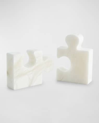 Global Views Jigsaw Bookends - Set of 2