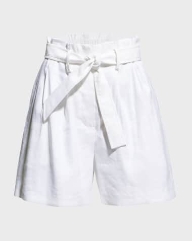 Milly Naila Linen Shorts