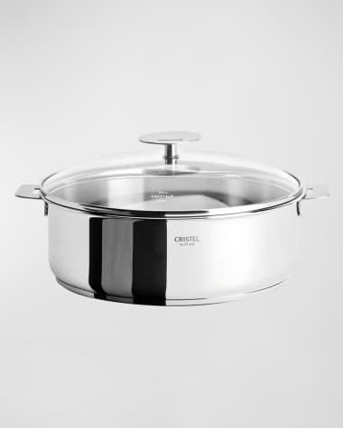 CRISTEL Casteline Saute Pan with Domed Lid, 5-Quart