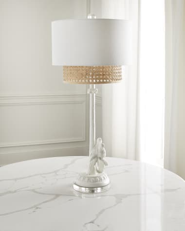 Couture Lamps Parrot and Palm Table Lamp