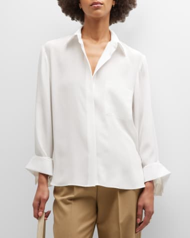 TWP New Morning After Button-Front Cotton Shirt