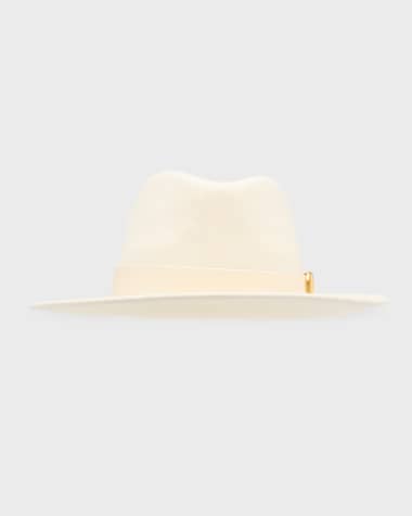 Valentino Garavani V-Logo Wool Fedora