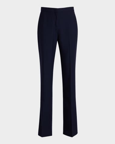 Another Tomorrow Merino Wool Classic Trousers