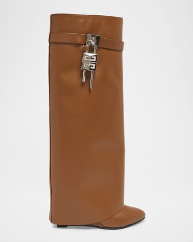 Givenchy Shark Lock Leather Boots