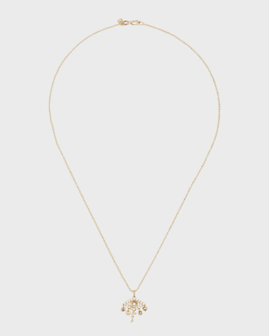 Sydney Evan Diamond Pave Evil Eye Charm Necklace