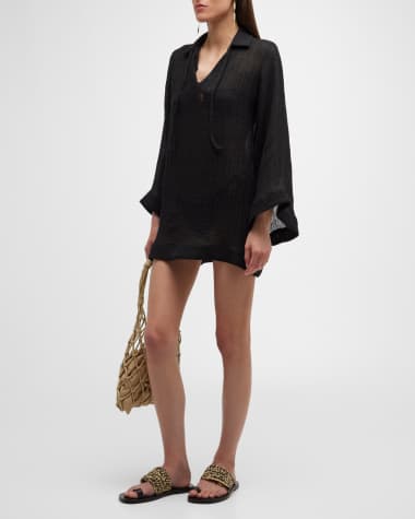 Lisa Marie Fernandez Gauze Tunic Coverup