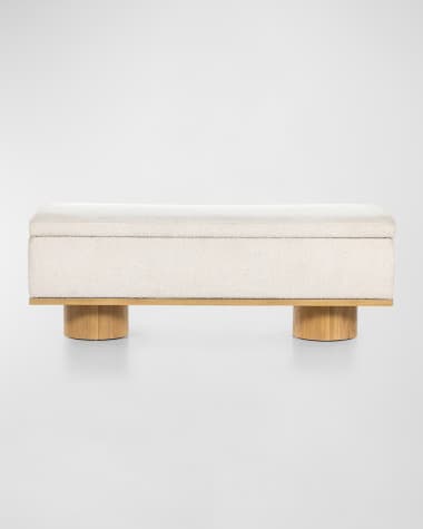 Four Hands Navi Upholstered Boucle Bench