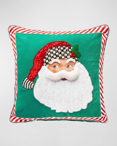 MacKenzie-Childs Retro Santa Pillow